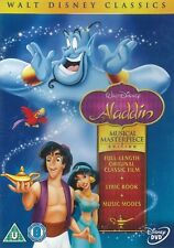 DVD edição obra-prima musical Aladdin (1994), Walt Disney Classics [região 2], usado comprar usado  Enviando para Brazil