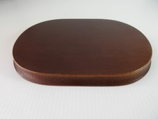 Base/suporte de exibição de placa retangular arredondada madeira mogno 5,5 x 7,5, usado comprar usado  Enviando para Brazil