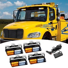 Para caminhão de reboque, veículo de construção 4X 8 LED painel luzes estroboscópicas de emergência segurança comprar usado  Enviando para Brazil