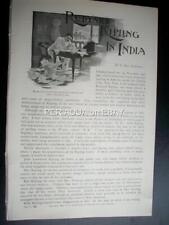 1896 Memories of RUDYARD KIPLING in India :: magazine article qn, usado comprar usado  Enviando para Brazil