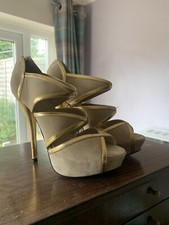 Nude suede gold for sale  BIRMINGHAM
