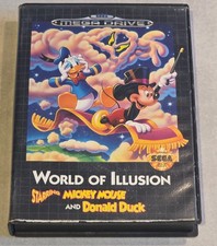 WORLD OF ILLUSION MICKEY MOUSE AND DONALD DUCK SEGA MEGADRIVE MEGA DRIVE comprar usado  Enviando para Brazil