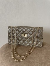Linda e Autêntica Bolsa Logotipo Chanel Reedição Edição Limitada Aba Glitter Dourada comprar usado  Enviando para Brazil