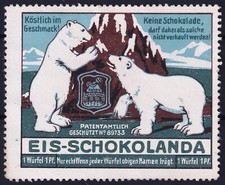 Werbemarke eisbären schokolad gebraucht kaufen  Wittenberg