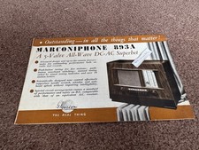 Original marconiphone 893a for sale  HOCKLEY