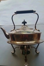 Antiga chaleira vitoriana folheada a prata 1884/chaleira espiritual, com suporte e aquecedor comprar usado  Enviando para Brazil