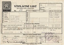 Auszahlungsschein 1945 tschech gebraucht kaufen  Wernigerode