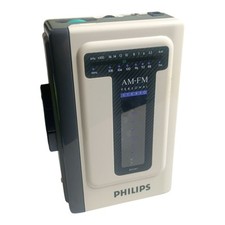 Rádio AM/FM reprodutor de cassete Philips D6541 na caixa estéreo pessoal antigo comprar usado  Enviando para Brazil