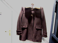 Manteau laine aubergine d'occasion  Serris