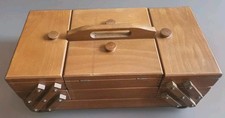 vintage sewing wood sewing box for sale  Ewing