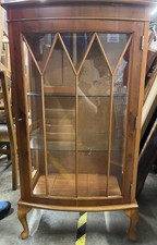 Yew display cabinet for sale  SOUTHAMPTON