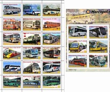 Folha de selo + bloco marcapolo Bus company Abkhazia edição 2021 comprar usado  Enviando para Brazil