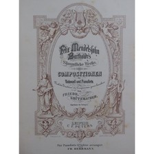 Mendelssohn compositionen pian d'occasion  Blois