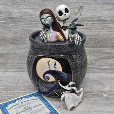 Usado, Jarro de biscoito Disney's The Nightmare Before Christmas Jack Skellington Sally Zero comprar usado  Enviando para Brazil