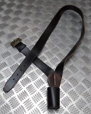 Suporte de ombro de couro para porta-bandeira 1 1/2" alça larga fivela totalmente ajustável comprar usado  Enviando para Brazil