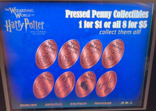 Universal Studios Orlando USF Harry Potter moeda de um centavo prensada colecionável conjunto com 8 peças comprar usado  Enviando para Brazil