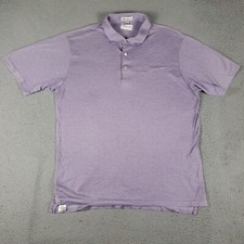 Camisa polo masculina Peter Millar XL roxa algodão golfe casual manga curta *, usado comprar usado  Enviando para Brazil