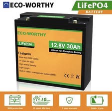 Usado, Bateria Eco Worthy 30ah 12v Lifepo4 comprar usado  Enviando para Brazil