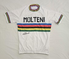Camiseta de ciclismo Eddy Merckx 1971 World Champion assinada Molteni PROVA comprar usado  Enviando para Brazil