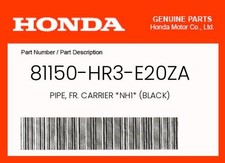 Tubulação genuína Honda, Fr. Carrier *Nh1* (Preto) - 81150-Hr3-E20Za, usado comprar usado Tubulação genuína Honda, Fr. Carrier *Nh1* (Preto) - 81150-Hr3-E20Za, usado comprar usado  Enviando para Brazil
