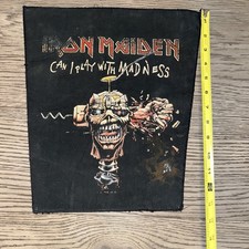 Vintage 1988 Iron Maiden Iron On Patch Can I Play With Madness Seventh Son Of A comprar usado  Enviando para Brazil
