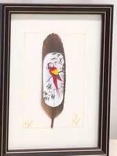 feather acrylic painting for sale  Sandown