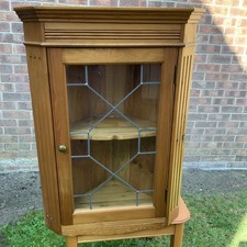 leaded glass bookcase for sale  NOTTINGHAM