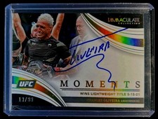2022 Immaculate UFC Charles Oliveira Moments autógrafo no cartão /99 comprar usado  Enviando para Brazil