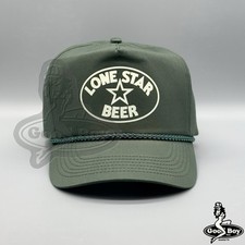 Chapéu de cerveja Lone Star vintage retrô verde ocidental cowboy caminhoneiro boné de corda Texas comprar usado  Enviando para Brazil