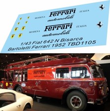 1/43 Decals per Fiat 642 N Bisarca Bartoletti Ferrari 1952 TBD1105 comprar usado  Enviando para Brazil