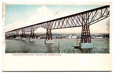 Cartões postais de 1905 Poughkeepsie Bridge, do outro lado do rio Hudson, barco, NY comprar usado  Enviando para Brazil