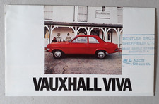 Vauxhall viva brochure for sale  BOURNE