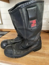 Firefighter boots. steel for sale  NEATH