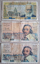 Lot billets francs d'occasion  Bléneau