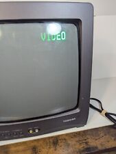 Entradas frontales de TV CRT Toshiba 13A22 13" vintage - juegos retro - segunda mano  Embacar hacia Argentina