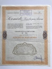 Certificati azionari sermide usato  Angera