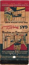 Nova Capa Vintage Matchbook Publicidade Cozinha a Gás Freedom comprar usado  Enviando para Brazil