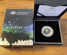 Moeda cúpula Northern Sky Cygnus 2016 $5 colorida prata fina à prova comprar usado  Enviando para Brazil