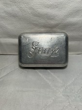 Estojo de viagem vintage articulado de alumínio saboneteira sabonete em relevo na parte superior comprar usado  Enviando para Brazil