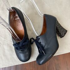 Colcha de salto Oxford CHIE MIHARA Anthropologie floral com cadarço preto UE 36 EUA 6 comprar usado  Enviando para Brazil