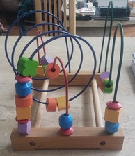Bead maze wooden for sale  TELFORD