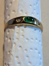 Ring grünem stein gebraucht kaufen  Gevelsberg