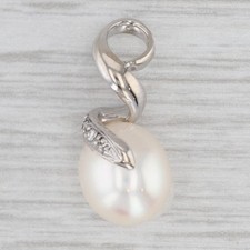 Cultured pearl diamond for sale  USA