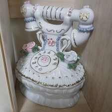 Ornamento de telefone de cerâmica decoração flor decoração pequena estilo vintage comprar usado  Enviando para Brazil