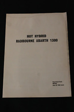 Folheto de vendas Fiat Radbourne Abarth 1300 teste de estrada 1968 comprar usado  Enviando para Brazil