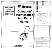 Placa vibratória Bobcat BC15 BC19 BC22 compacta operação e manutenção manual... comprar usado Placa vibratória Bobcat BC15 BC19 BC22 compacta operação e manutenção manual... comprar usado  Enviando para Brazil