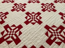 antique quilt red white for sale  Joplin
