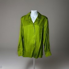 Blusa feminina Jones New York 100% seda verde limão botão frontal GG manga longa comprar usado Blusa feminina Jones New York 100% seda verde limão botão frontal GG manga longa comprar usado  Enviando para Brazil