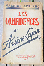Arsene lupin confidences d'occasion  Abondant