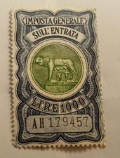 Marca bollo lupa usato  Sale